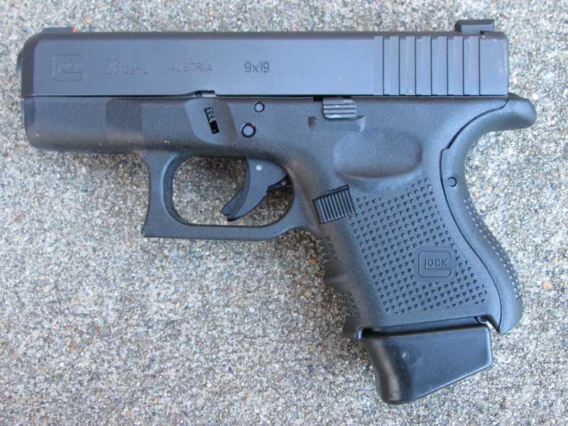 Glock 26 (Issued as a back-up weapon choice)