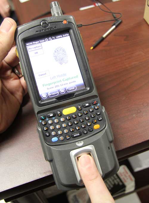 Rapid ID Fingerprint scanner