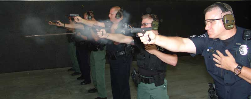On the range with MPD performing drills with their new GLOCK G42 .380 pistols