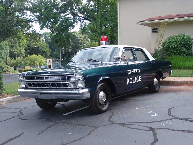 Ford Marietta PD 1966 Ford Custom Squad Car Number 66