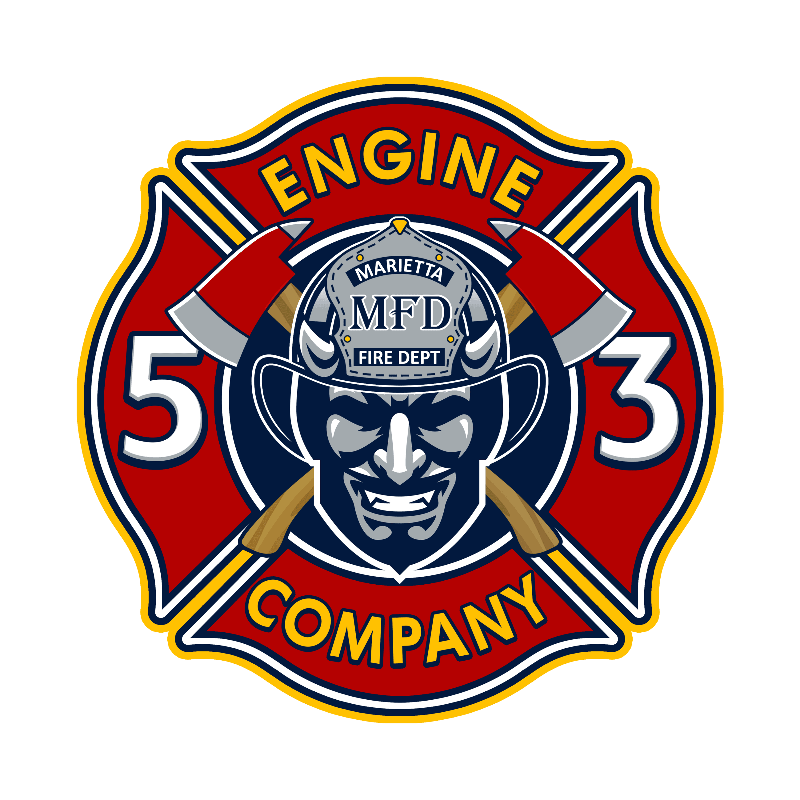 Station 53 Off Duty Back and On Duty Left Chest